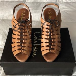Colé Haan Air Haven Woodbury leather wedges